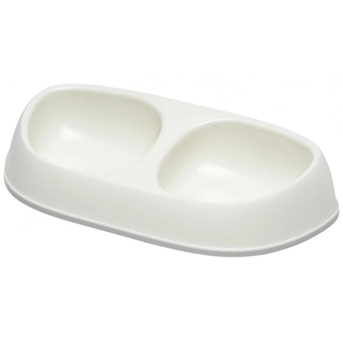 Подвійна миска Moderna Sensibowl для котів, біла, 2×200 мл