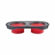 Миска Dexas Pet Feeder складная миска, для собак, красная, 1200 мл