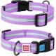 Ошейник Waudog Nylon светонакопительный, ширина 20 мм, длина 24-40 см, фиолетовый