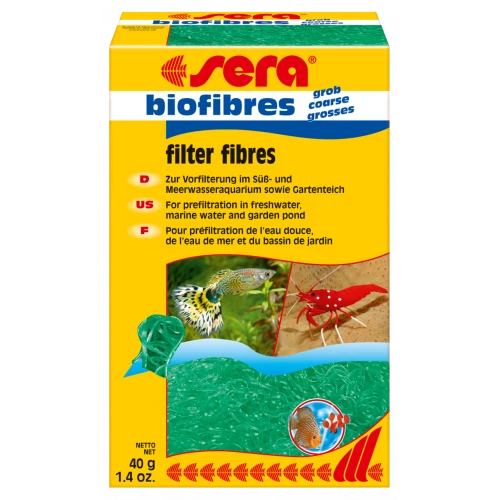 Синтетичний наповнювач Sera Biofibres Coarse для фільтрів, 40 г