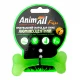 Игрушка AnimAll Fun кость для собак, люминесцентная, 8 см, зеленая