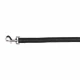 Поводок Trixie Softline Elegance S для собак, 1 м х 15 мм, черный, с полосами, нейлон