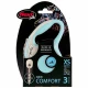 Повідець-рулетка Flexi New Comfort XS для собак до 8 кг, 3 м, трос, блакитний
