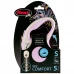 Повідець-рулетка Flexi New Comfort S для собак до 12 кг, 5 м, трос, рожевий