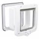 Дверцята Trixie 4-Way Flap Door with Tunnel для котів, з додатковими елементами, білі, 20×22 см