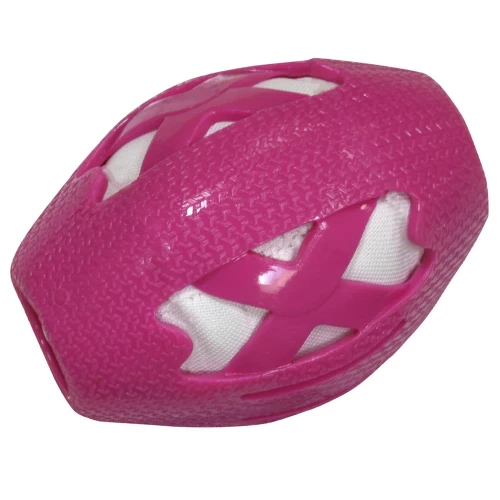 Игрушка Croci Catcher регби мяч, для собак, резина, розовый, 14 см, цена за 1 шт