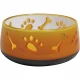 Миска Croci Doggy полупрозрачная, для кошек и собак, пластик, оранжевая, 300 мл, 10 см