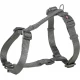 Шлея Trixie Premium H-Harness для собак, 30-44 см, 10 мм, размер XS-S, графит