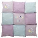 Лежак Trixie Patchwork для щенков, с принтом, розово-бирюзовый, 60×60 см
