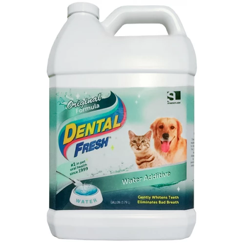 Рідина від зубного нальоту і запаху з пащі SynergyLabs Dental Fresh для собак, для кішок, 3.79 л