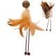 Игрушка Flamingo Catnip Ball & Feather, мяч с кошачьей мятой, для кошек