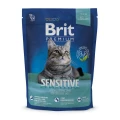 Сухой корм Brit Premium Cat Sensitive, для кошек с чувствительным пищеварением, 0.3 кг