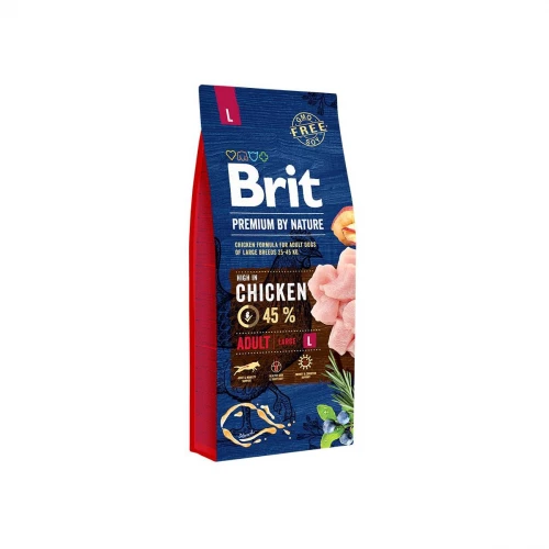 Сухой корм Brit Premium Dog Adult L, для собак крупных пород, 8 кг