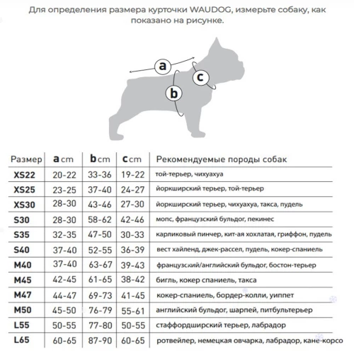 Курточка WAUDOG, для собак, с рисунком "Бэтмен комикс",  размер M40
