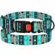 Ошейник BronzeDog Urban, для собак, нейлоновый, фастекс пластиковый, принт инки, 35-53×2.5 см