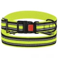 Нашийник BronzeDog Urban Mesh, для собак, нейлон і 3-D сітка, фастекс пластик, лимонний, 25-33×2 см