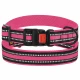 Ошейник BronzeDog Urban Mesh, для собак, нейлон и 3-D сетка, фастекс пластик, розовый, 25-33×2 см