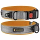 Ошейник BronzeDog Sport, для собак, неопрен, фастекс пластик, серо-оранжевый, 43-51×2.5 см