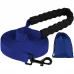 Поводок BronzeDog Active для собак, нейлоновый с мягкой ручкой, синий, 9 м×2.5 см