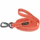 Поводок BronzeDog Cotton для собак, брезент с карабином на замке, оранжевый, 300×3.2 см