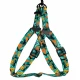 Шлея BronzeDog Camo для собак, нейлон, зелёный, 57-73 см