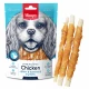 Лакомство Wanpy Chicken Jerky & Rawhide Twists палочка с вяленой курицей, для собак, 100 г