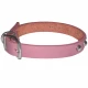 Нашийник Coastal Circle-T Fashion для собак, шкіряний, з клепками, рожевий, 35×1.6 см