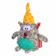 Мягкая игрушка GiGwi Plush, для собак, плюшевый медведь, с пищалкой, 10 см