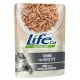 Влажный корм LifeCat Tuna With Whitebait для кошек от 6 месяцев, с тунцом и анчоусами, 70 г