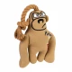 Іграшка GiGwi Puffer Zoo Мавпа з пищалкою, для собак, текстиль, 31 см