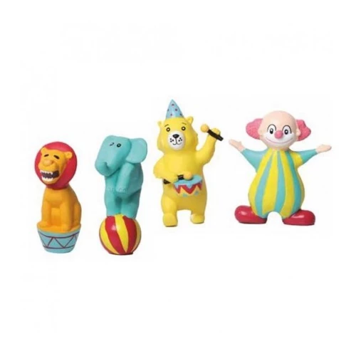 Игрушка с пищалкой Croci Circus цирковые персонажи, латекс, 14 см