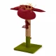 Дряпка Kareline Цветок для кошек, джут, с игрушкой, 6.7×55 см