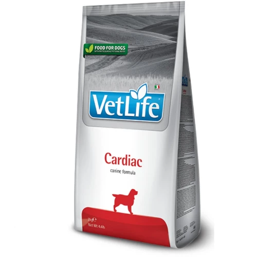 Сухой лечебный корм для собак Farmina Vet Life Cardiac диет. питание, при хронической сердечной недостаточности, 2 кг