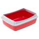 Открытый туалет Ferplast Litter Tray NIP PLUS 10 для кошек с фиксатором гигиенического мешка, 47x36x15,5 см