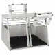 Автомобильная переноска Ferplast Atlas Car Aluminium для собак, белая, 92×81×66 см