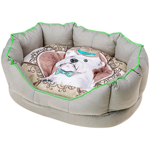 Лежанка из синтетической ткани Ferplast Fiore 50 Bedding Sir Dog, 45×35×17 см