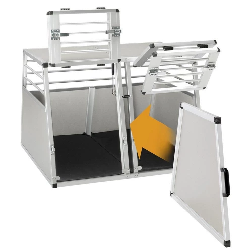 Автомобильная переноска Ferplast Atlas Car Aluminium для собак, белая, 92×81×66 см