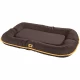 Подушка з бортиками Ferplast Oscar 80 Cushion Brown для собак, міцна тканина, коричнева, 80×60×11 см