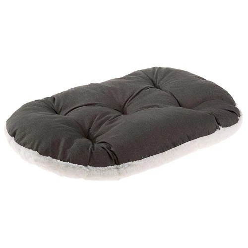 Подушка-подстилка Ferplast Relax F 89/10 Brown-Beige для кошек и собак, из хлопка и меха, 85×55 см