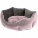 Оксамитовий диван Ferplast Queen 45 Pruple-Grey для котів і собак, 44×40×16 см