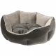 Бархатный диван Ferplast Queen 60 Beige-Grey для кошек и собак, 60×46×20 см