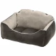 Бархатная кровать Ferplast Milord 45 Bedding Grey-Beige для собак и кошек, 45×40×24 см