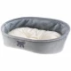 Лежанка с двухсторонней подушкой Ferplast Laska 55 Grey Dogbed для кошек и собак, 55×40×18.5 см