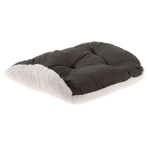 Подушка-подстилка Ferplast Relax F 89/10 Brown-Beige для кошек и собак, из хлопка и меха, 85×55 см