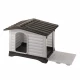 Пластиковая будка Ferplast Dogvilla 90 с открываемой боковой панелью, 88x72x65 см
