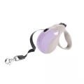 Поводок-рулетка Ferplast Amigo Mini Tape Beige-Purple для собак c лентой, бежево-фиолетовый, 12x3x10 см